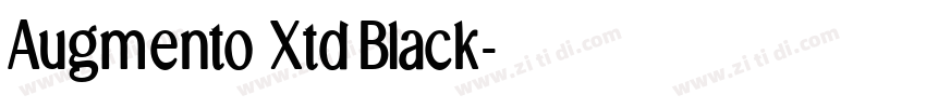 Augmento XtdBlack字体转换